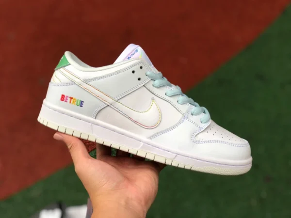 Dunk scratch gradiente de arco iris bajo Nike SB Dunk Low blanco gradiente de arco iris scratch scratch bajo top DR4876-100