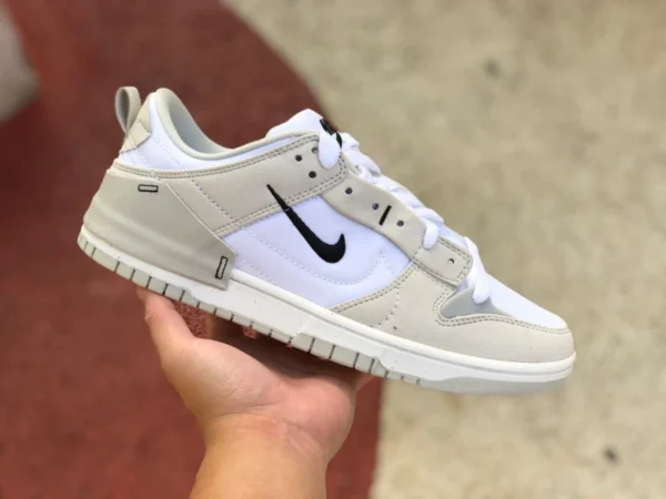 Dunk gris y blanco con doble gancho Zapatillas Nike Dunk gris y blanco con doble gancho retro de moda para deportes y ocio zapatillas bajas DH4402-101