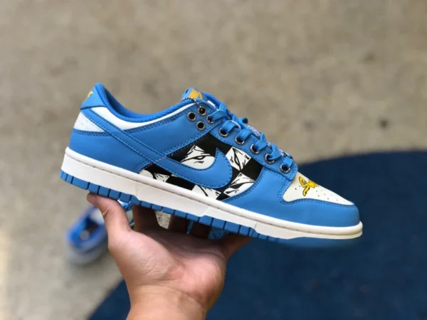 dunk graffiti azul de Carolina del Norte niek dunk low DD1503-100