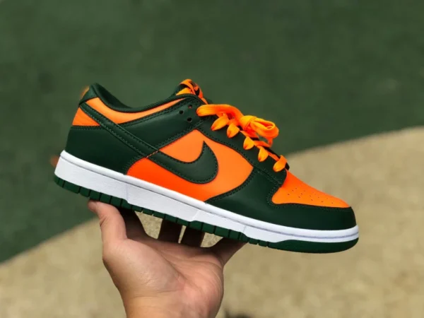 dunk naranja verde bajo puro original Nike Dunk Low "Miami Hurricanes" naranja verde DD1391-300