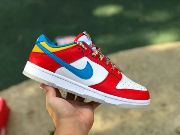 Dunk fruta cereal puro original Nike Dunk Low James fruta cereal blanco rojo y azul zapatillas DH8009-600