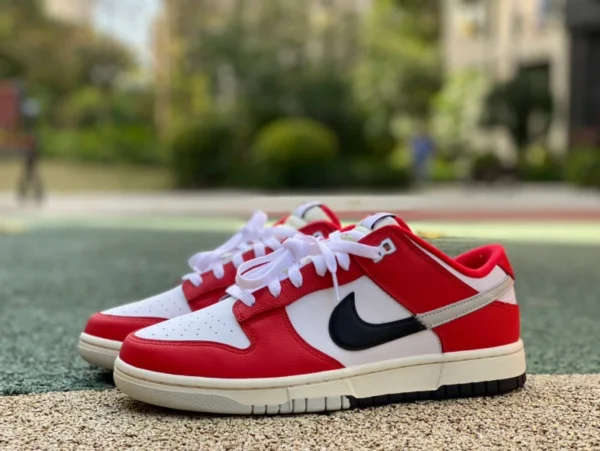 Dunk Chicago split puro original Nike SB Dunk Nike Dunk Low "Chicago Split" blanco y rojo DZ2536-600