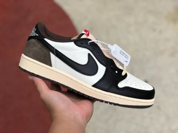 aj1 nuevo mocha bajo Air Jordan 1 pequeño ts negro y blanco marrón Low Dark Mocha bajo top Mocha cq4277-105