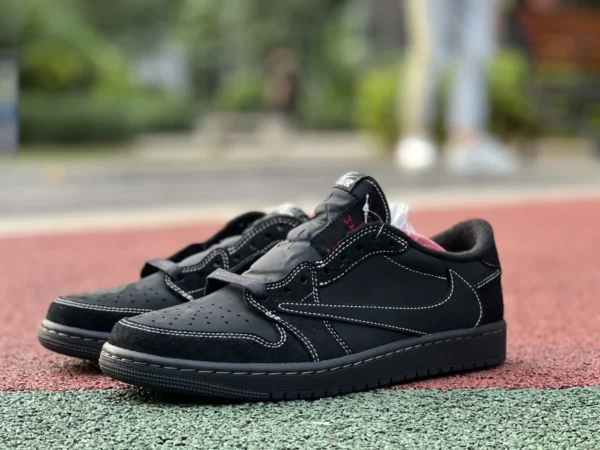 aj1 Barb Low Black Cat LW Pure Original Travis Scott x Air Jordan 1 Low OG "Black Phantom" Barb 5.0 DM7