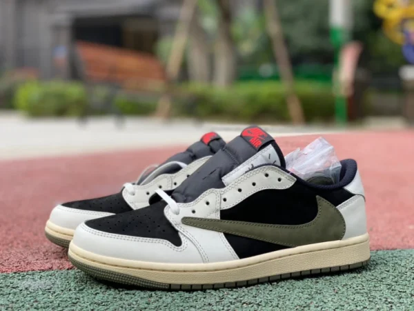 aj1 barb low verde oliva T1 puro original Travis Scott x Air Jordan 1 Low OG WMNS "Olive" DZ4137-106