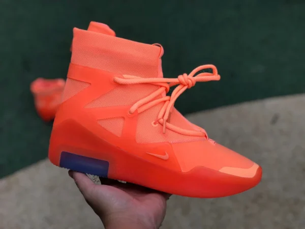 Zapatillas altas naranja niebla Nike Air Fear of God 1 FOG zapatillas altas naranja conjunta AR4237-800