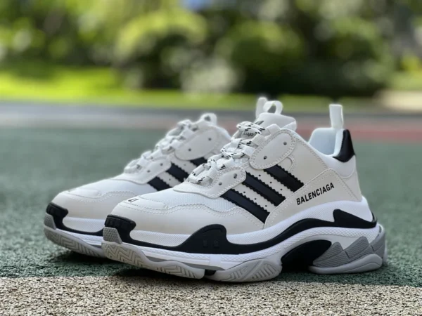 Balenciaga de marca compartida Adidas blanco Balenciaga x Adidas trébol Triple S zapatos papá Zapatillas Balenciaga