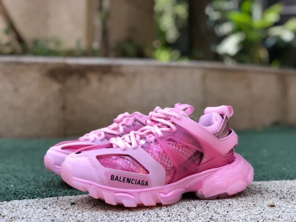 Balenciaga 3.0 rosa transparente Zapatos papá Balenciaga Triple S Balenciaga