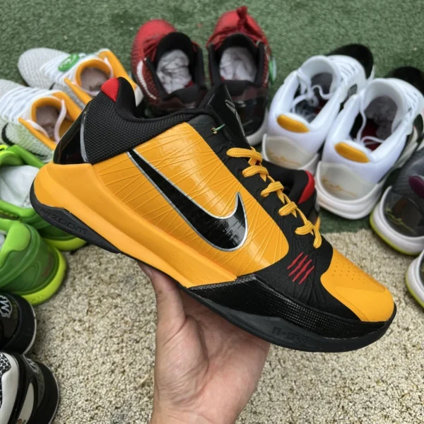 Kobe 5 Bruce Lee s2 producto superior original puro Nike Kobe 5 Bruce Lee Alt negro y amarillo Bruce Lee CD4991-700