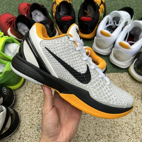 Kobe 6 playoff blanco amarillo s2 producto superior original puro Zapatillas de baloncesto Nike Kobe 6 Protro Kobe 6 playoff CW2190-100