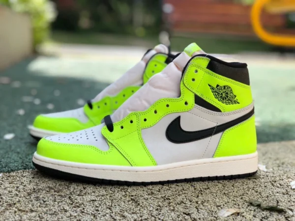 aj1 verde fluorescente puro original Air Jordan 1 High OG "Volt" 555088-702