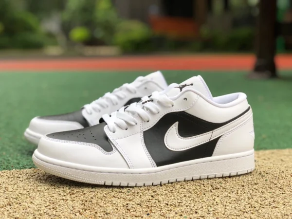 aj1 panda blanco y negro bajo puro original Air Jordan 1 Low Panda AJ1 panda blanco y negro Oreo bajo top femenino DC0774-100