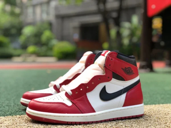 aj1 nuevo Chicago puro original Air Jordan 1 High OG "Chicago Reimagined" Chicago nuevo blanco y rojo DZ5485-612