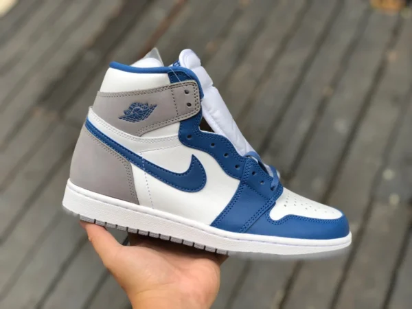 aj1 haze gris azul alta calidad Air Jordan 1 Retro haze gris azul alto top fd1437-410