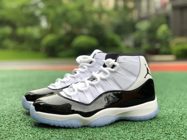 aj11 Concord zapatillas de baloncesto originales puras Air Jordan 11 Concord AJ11 Concord en blanco y negro 378037-100