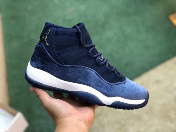 aj11 Velvet Navy Air Jordan 11 Velvet WMNS “Midnight Navy” Velvet Midnight Navy AR0715-441