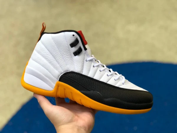 aj12 negro y blanco amarillo 25 aniversario Air Jordan 12 AJ12 negro y blanco amarillo 25 aniversario zapatos de baloncesto altos DR8887-100