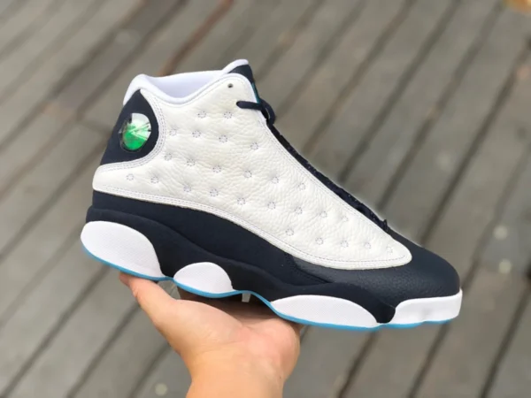 aj13 capa de piedra de obsidiana placa de carbono real Air Jordan 13 Obsidian AJ13 obsidian zapatos de baloncesto de caña alta 414571-144