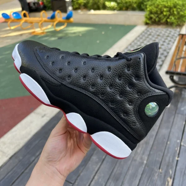 aj13 playoff puro original 3D3 color ojo de gato Air Jordan 13 "Playoffs" réplica playoff high top real carbon plate 414571-062