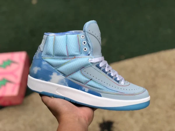 aj2 azul cielo J Balvin X Air Jordan2 AJ2 azul cielo azul zapatos de baloncesto retro DQ7691-419