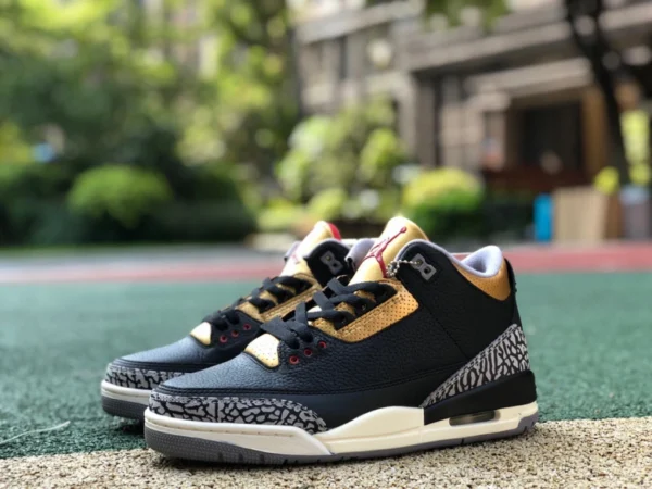 aj3 negro cemento oro Air Jordan 3 WMNS "Negro Oro" CK9246-067