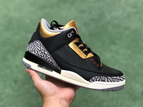 aj3 negro cemento oro puro original Air Jordan 3 WMNS "Black Gold" CK9246-067