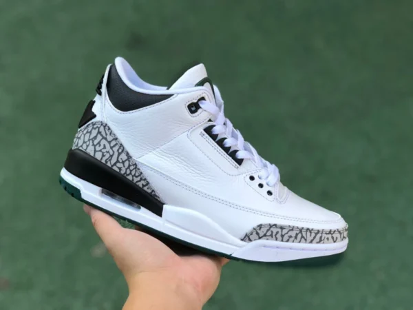 aj3 pato blanco y negro puro original Air Jordan3 Universidad de Oregon AJ3 pato blanco estallido patrón 40.5-47.5