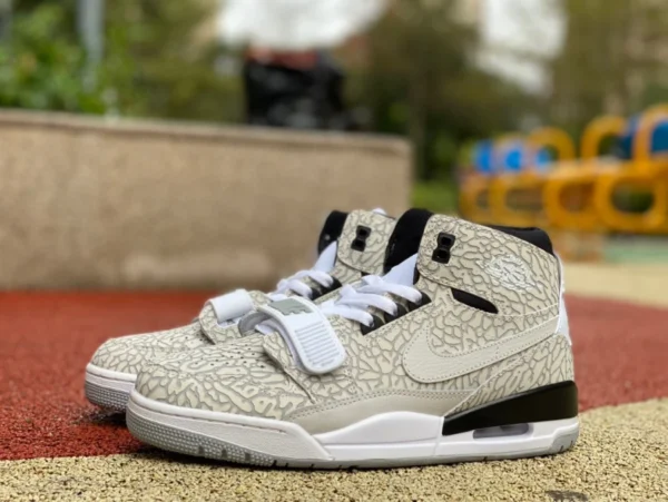 aj312 zapatillas altas con patrón craquelado blanco AirJordan Legacy 312 zapatillas altas tres en uno con patrón craquelado blanco av3922-100