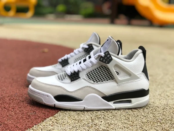 aj4 gris blanco negro versión rentable de Air Jordan 4 AJ4 gris blanco negro panda cemento blanco zapatos de baloncesto DH6927-111