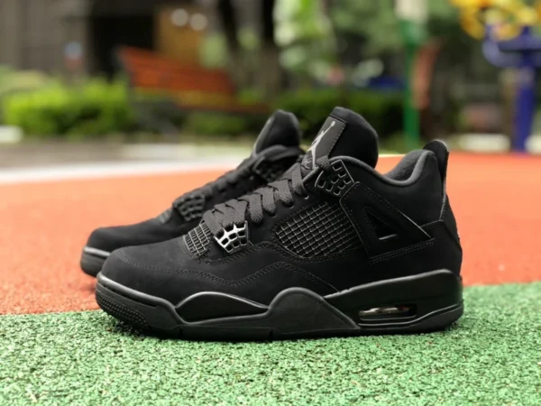 aj4 Black Cat puro original Air Jordan 4 Black Cat AJ4 Black Cat Eminem mismo estilo CU1110-010