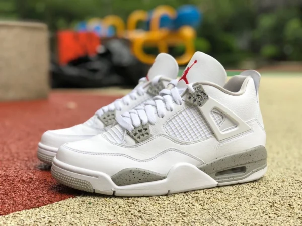 aj4 blanco Oreo puro original Air jordan 4 blanco oreo aj4 blanco Oreo gris y blanco cemento salpicadura tinta CT8527-100