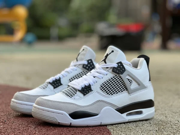 aj4 gris blanco negro versión rentable de Air Jordan 4 AJ4 pequeño blanco cemento gris blanco negro zapatos de baloncesto DH6927-111