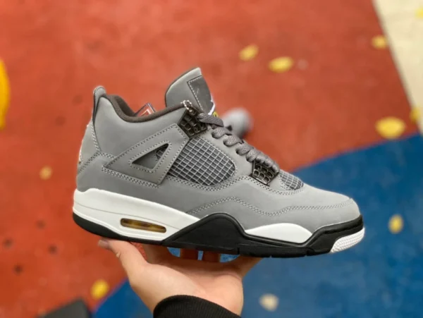 aj4 ratón puro original Air Jordan 4 Cool Grey AJ4 ratón gris gamuza gris frío 308497-007