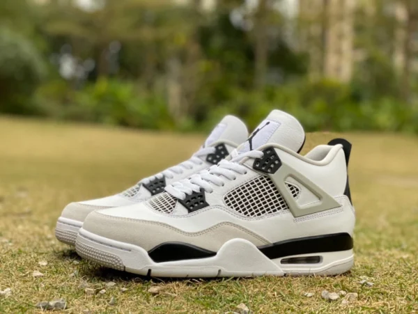 aj4 gris blanco negro t1 puro original Air Jordan 4 AJ4 pequeño blanco cemento gris blanco negro panda zapatos de baloncesto DH6927-111