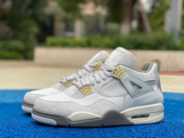 La nueva versión de aj4 Grey Rabbit también está disponible en tallas de mujer Air Jordan 4 SE Craft zapatillas de baloncesto retro bajas en gris verde DV3742-021.