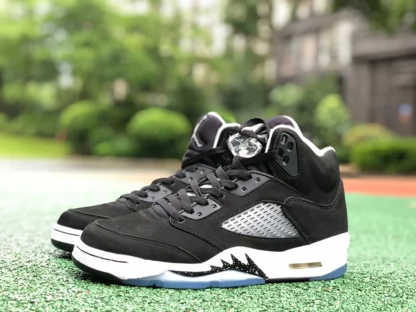 aj5 Oreo zapatillas de deporte de gamuza originales puras Air Jordan 5 Oreo AJ5 Oreo en blanco y negro 2021 CT4838-011