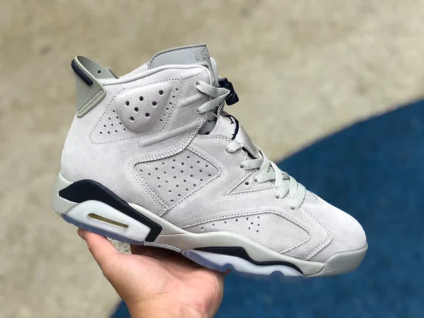 aj6 Georgetown Air Jordan 6 AJ6 Georgetown zapatillas de baloncesto de ante gris azul CT8529-012