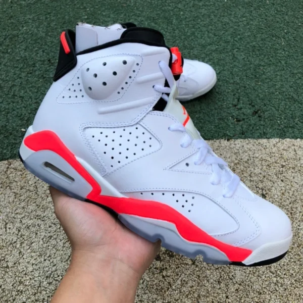 aj6 infrarrojos puro original Air Jordan 6 Infrarrojo AJ6 Sakuragi blanco rojo infrarrojo 384664-384665-123