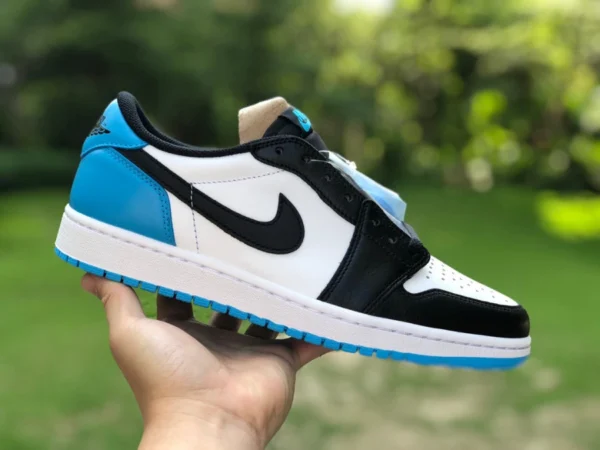 aj1 negro y blanco azul bajo puro original Air Jordan 1 Low OG "UNC" aj1 bajo negro y blanco azul cz0790-104