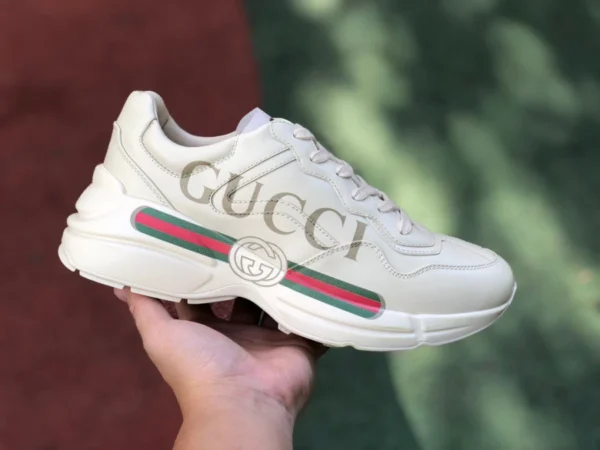 Gucci Rhyton estampado GUCCI Gucci Rhyton serie zapatos papá zapatillas de deporte doble G