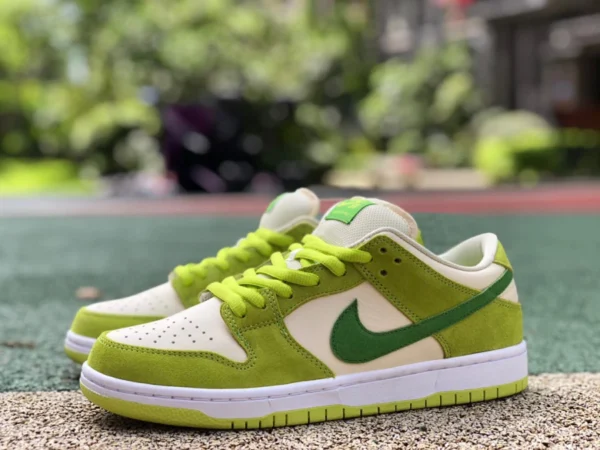 Dunk verde manzana bajo puro original Nike SB Dunk Low blanco verde verde manzana retro casual zapatillas DM0807-300