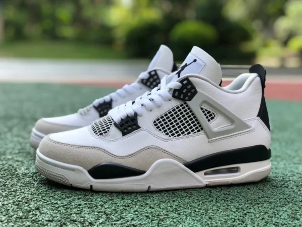 aj4 gris blanco negro Air Jordan 4 AJ4 gris blanco negro panda cemento blanco zapatos de baloncesto DH6927-111