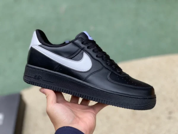 Air force en blanco y negro bajo puro original Nike Air Force 1 AF1 bajo vlone en blanco y negro CQ0492-001