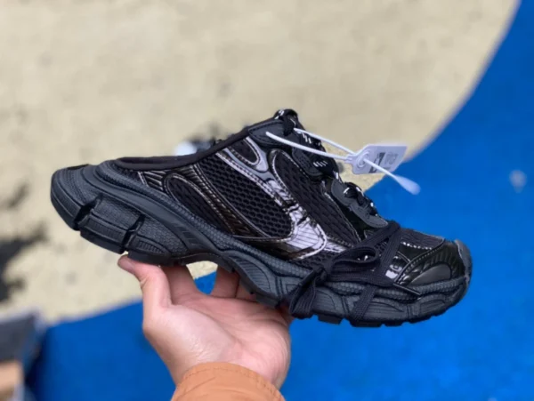 Balenciaga 3XL medias zapatillas negras puro original Balenciaga/Balenciaga 23 nuevos zapatos de papá retro con cordones estilo XXXL 3XL