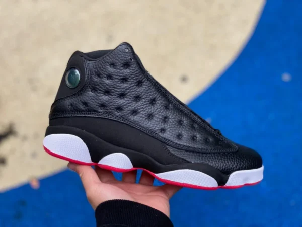 aj13 Playoffs Zapatillas altas de cuero Real Carbon Air Jordan 13 Playoffs Black Playoffs Edición 2023 414571-062