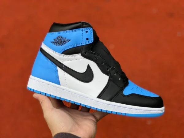 aj1 negro Carolina del Norte azul zapatillas altas Air Jordan 1 "University Blue" negro Carolina del Norte azul pequeño obsidiana DZ5485-400