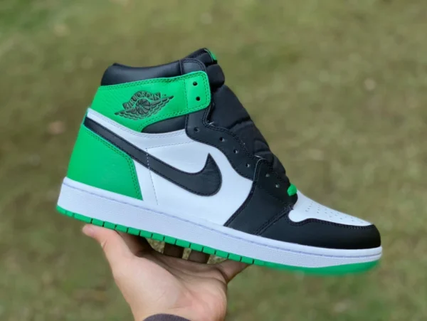 aj1 Celtics top alto puro original Air Jordan 1 "Lucky Green" negro y blanco verde Celtics DZ5485-031