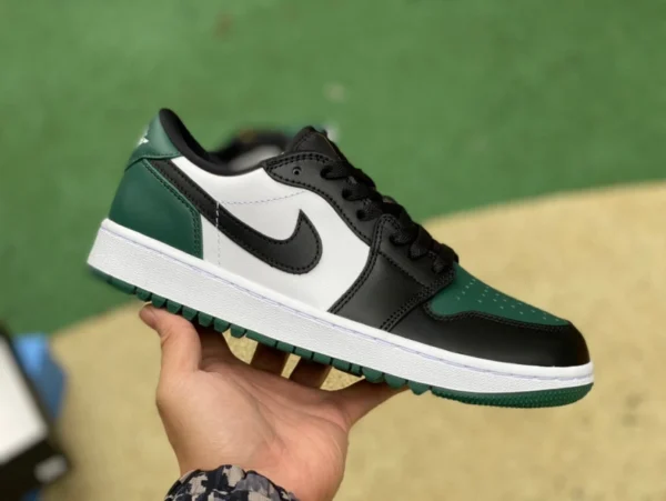 aj1 negro y blanco verde golf puro original Air Jordan 1 LowGolf Aj1 zapatos de golf bajos verdes DD9315-107