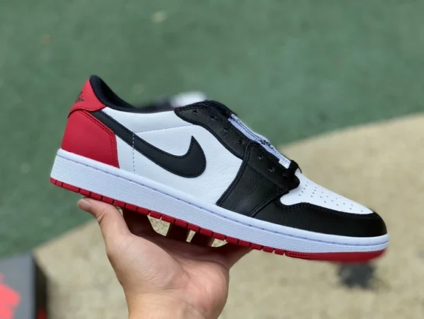 aj1 black toe low dg puro original Air Jordan 1 Low OG Black Toe versión 2023 CZ0790-106