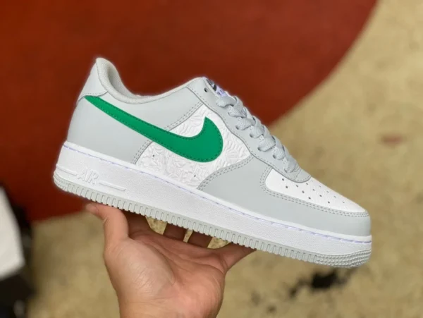 AF1 blanco gris verde bajo puro original Nike Air Force 1 Hoops FD0667-001